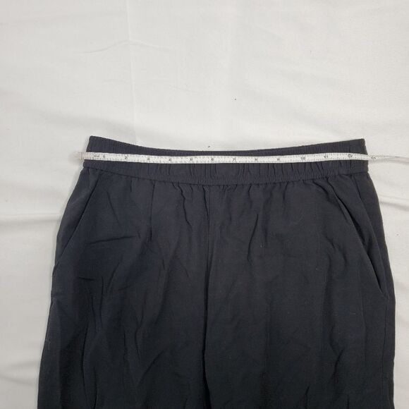 MADEWELL black elastic waist cuffed track lightweight trousers XS F5714 - Picture 9 of 13